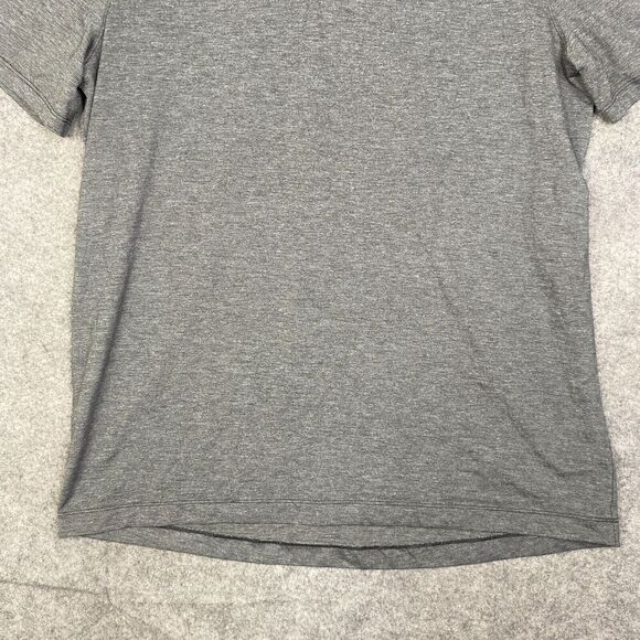Lululemon Shirt Mens Gray Performance Golf Polo Stretch Short Sleeve Heather - Picture 3 of 10